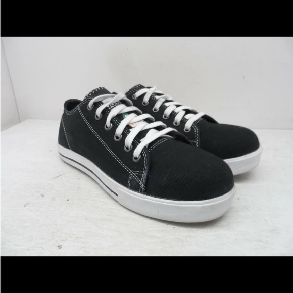 Dakota Shoes - Classic Black Canvas Steal Toe Work  Sneakers women 9.5